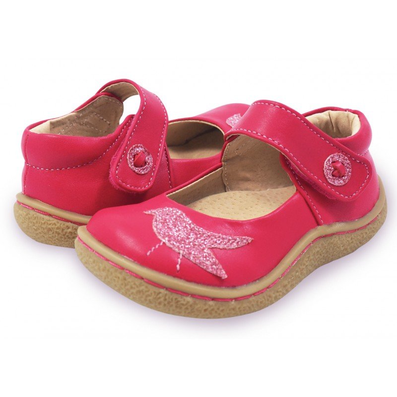 Pantofi fete Pio Pio din piele naturala roz aprins